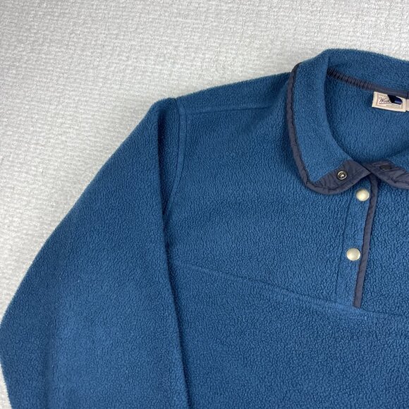 Vintage Woolrich Fleece Blue XL 90s Snap T USA Made Green Jacket Women Oversized - Picture 3 of 16